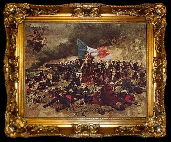 framed  Jean-Louis-Ernest Meissonier The siege of Paris in 1870, ta009-2